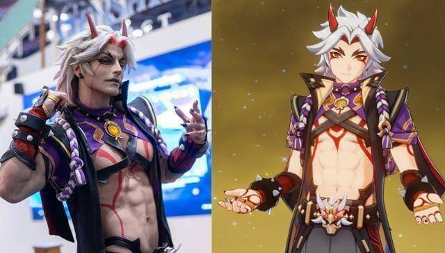 原创 国外粉丝cos原神人物,肉装可莉好玩又可爱,看到非洲凝光没法忍