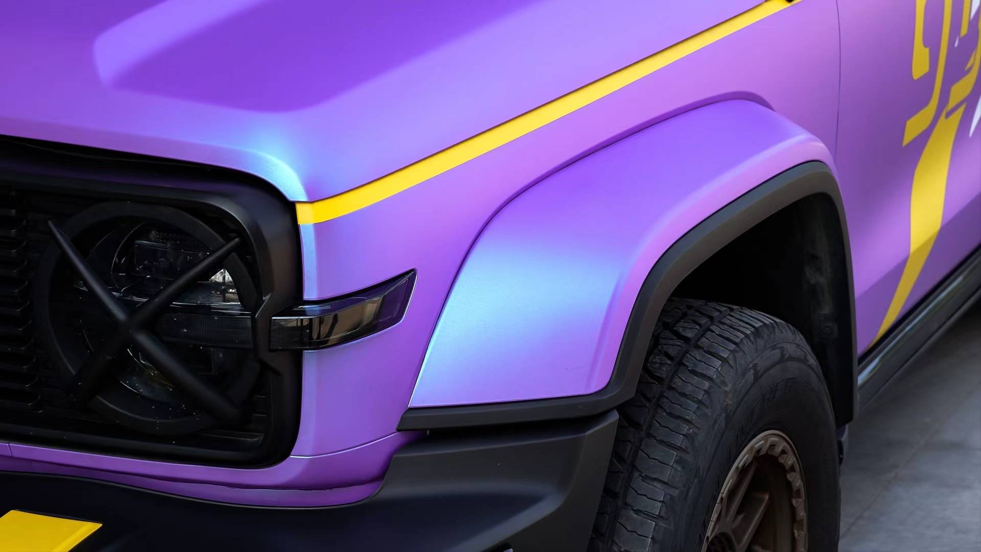 坦克300-ekfilm改色膜蓝花楹,高雅又梦幻_阳光_沦陷_颜色