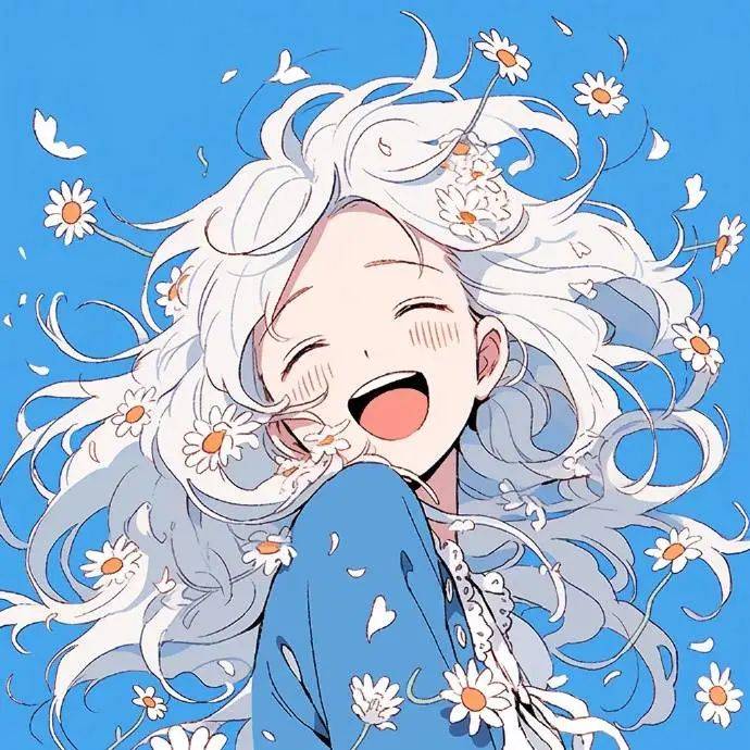 动漫头像|高清雏菊少女动漫头像_网络