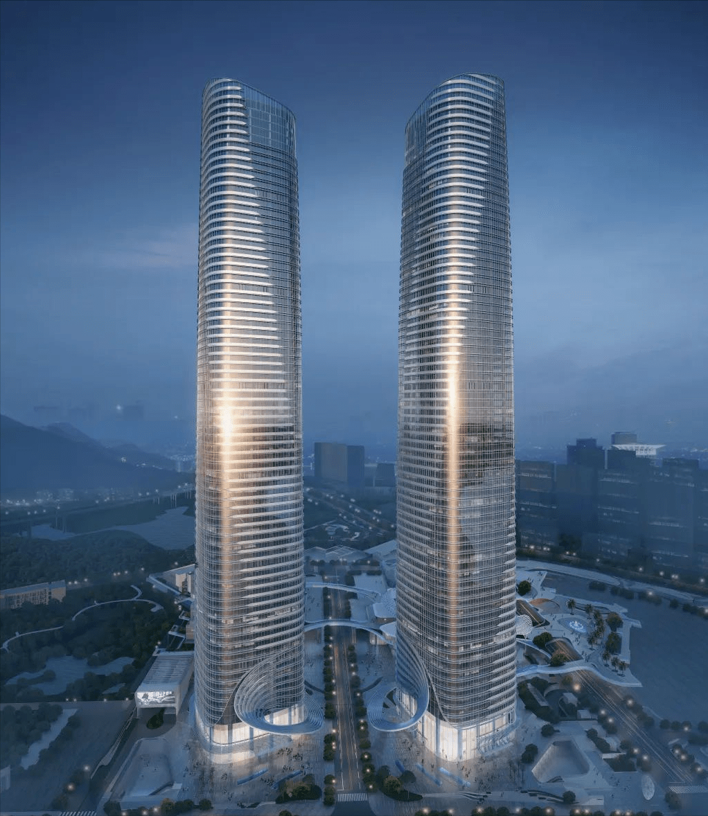 世界第二,中国第一高的等高双子塔——星河双子塔高效建设_建筑_配置