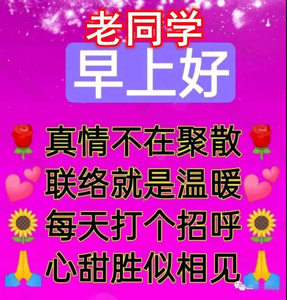 7张创意漂亮的早上好问候祝福图片 免打字聊天的老同学早安问候祝福