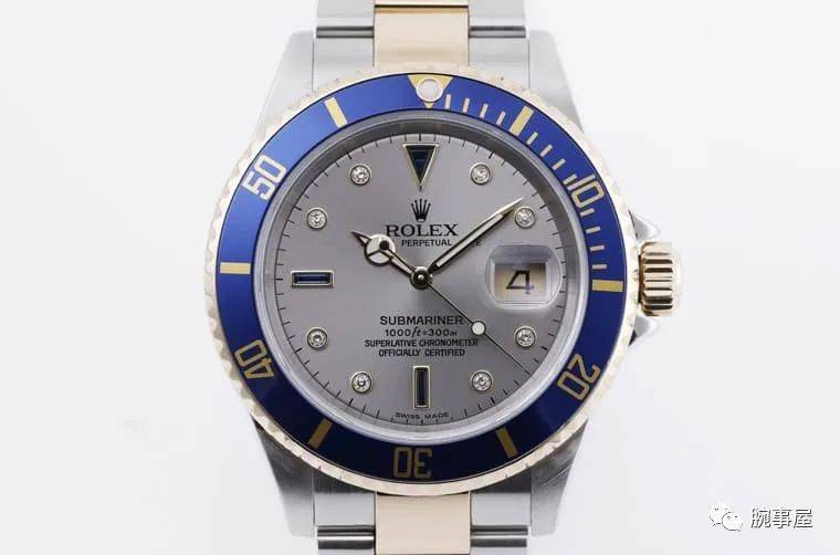 劳力士在1990年代推出的水鬼型号16613拥有品牌所谓的"serti dial"