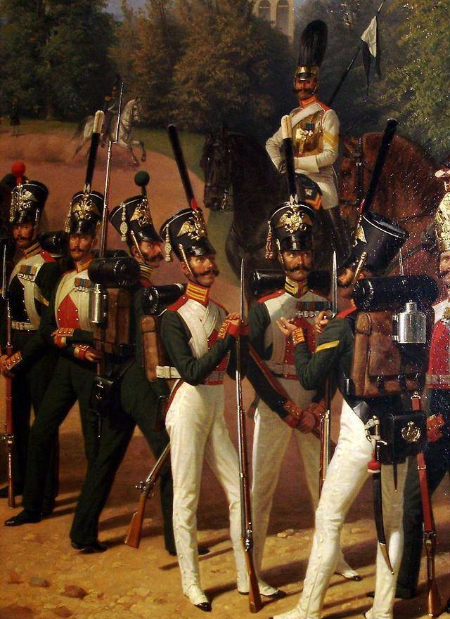 第3卫队步兵师(华沙),卫队步枪师(圣彼得堡),第2炮兵营卫队骑兵团:第