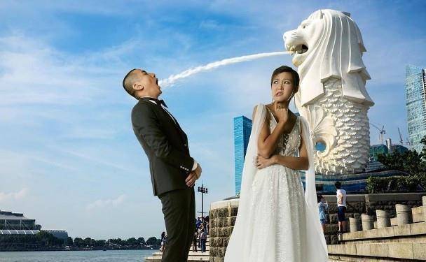 tvb小生洪永城陪孕妻慢跑 夫妻俩拍搞笑合影很甜蜜_inez_旅游_事业