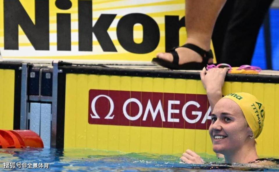 比赛开始之后她就迅速占据领先位置,50米过后蒂特姆斯用时27