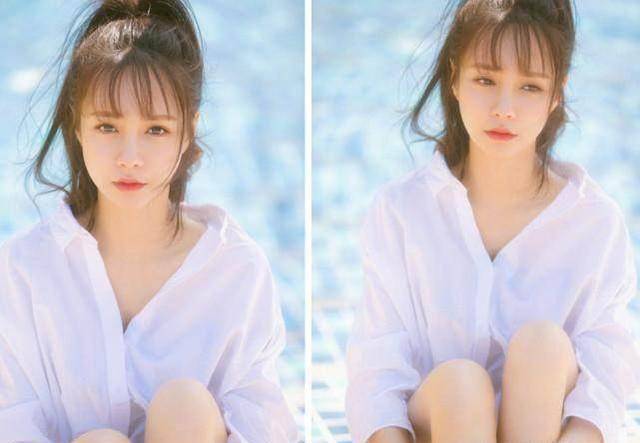 沈梦辰发照片,看到她总有种特别青春的感觉,难怪能红!_颜色_衣服_白色