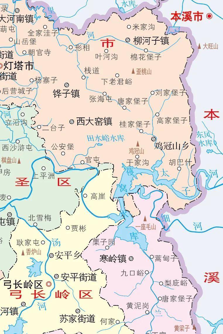 库区涉及灯塔市,辽阳县以及本溪市平山区,建成于1973年,一座以防洪为