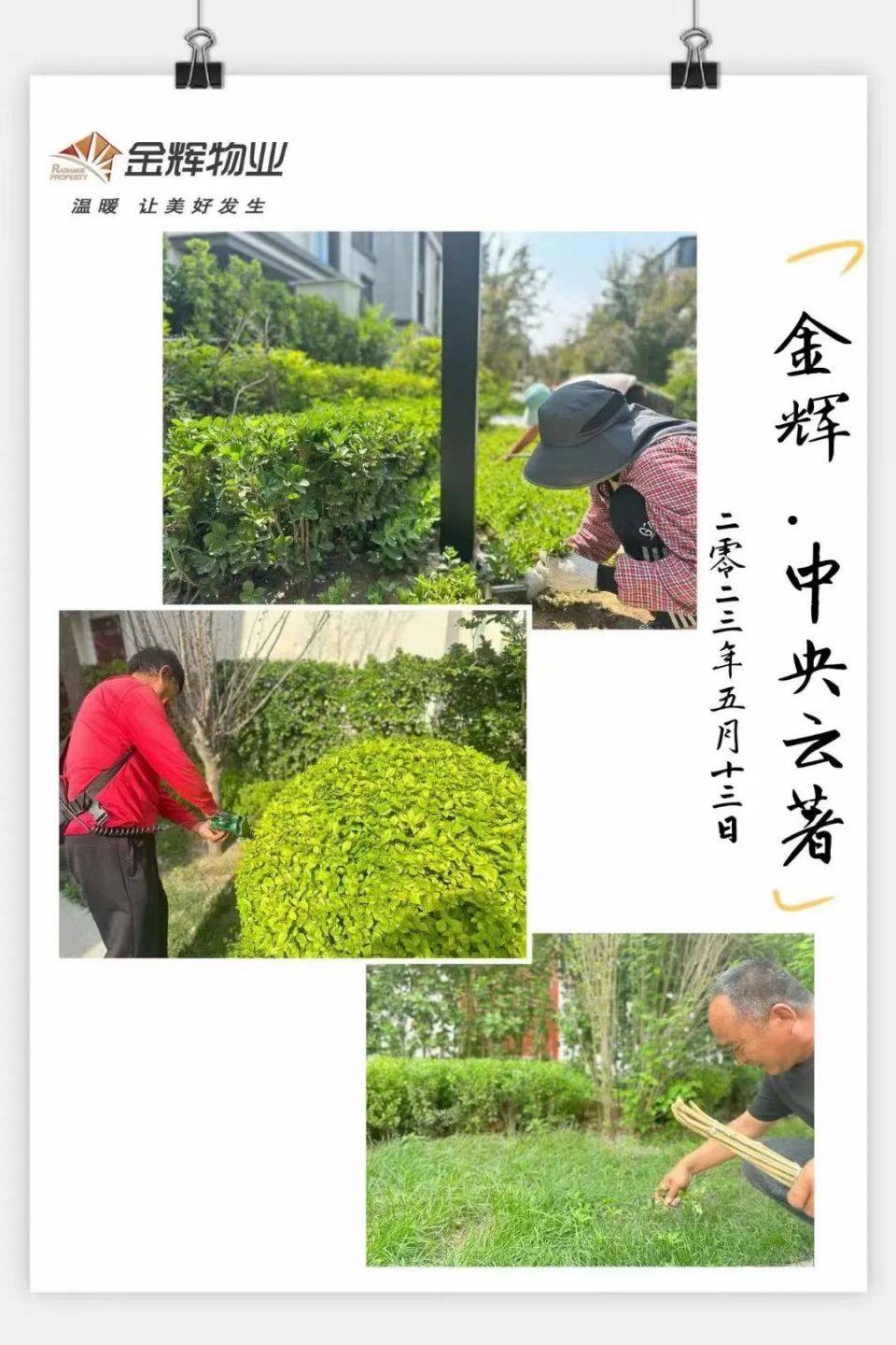 践行“温暖 让美好发生”，金辉物业焕新行动进行时