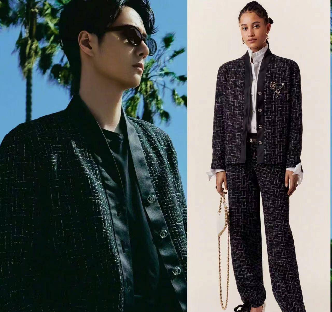 王一博"大秀"秀!穿女装滑雪,今年又一个惊艳造型_香奈儿_时尚_系列