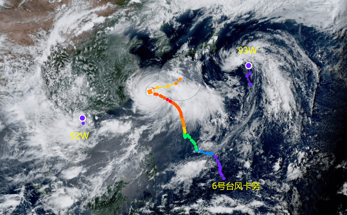 台风兰恩在北部湾?6号台风卡努大转弯中,或到东北_发展_影响_我国