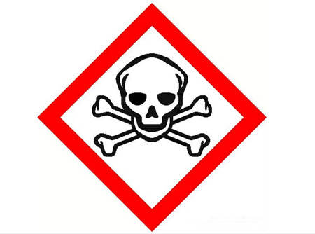图标使用范围:骷髅图:a)1型: 吞咽致命 (口服),肤接触致命 (皮肤)