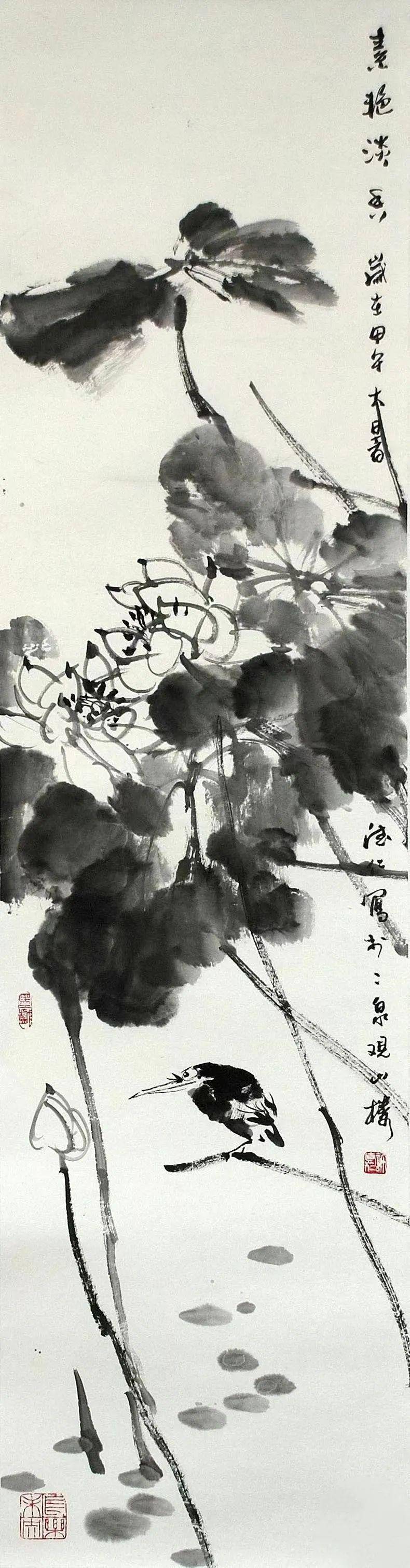 《书画南北方》心里的风景——许德仁中国画作品线上展_先生_荷花