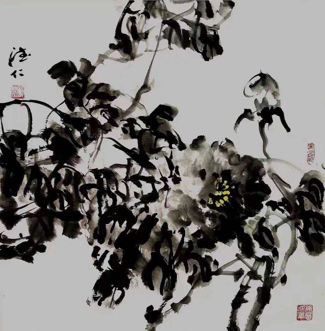 《书画南北方》心里的风景——许德仁中国画作品线上展_先生_荷花