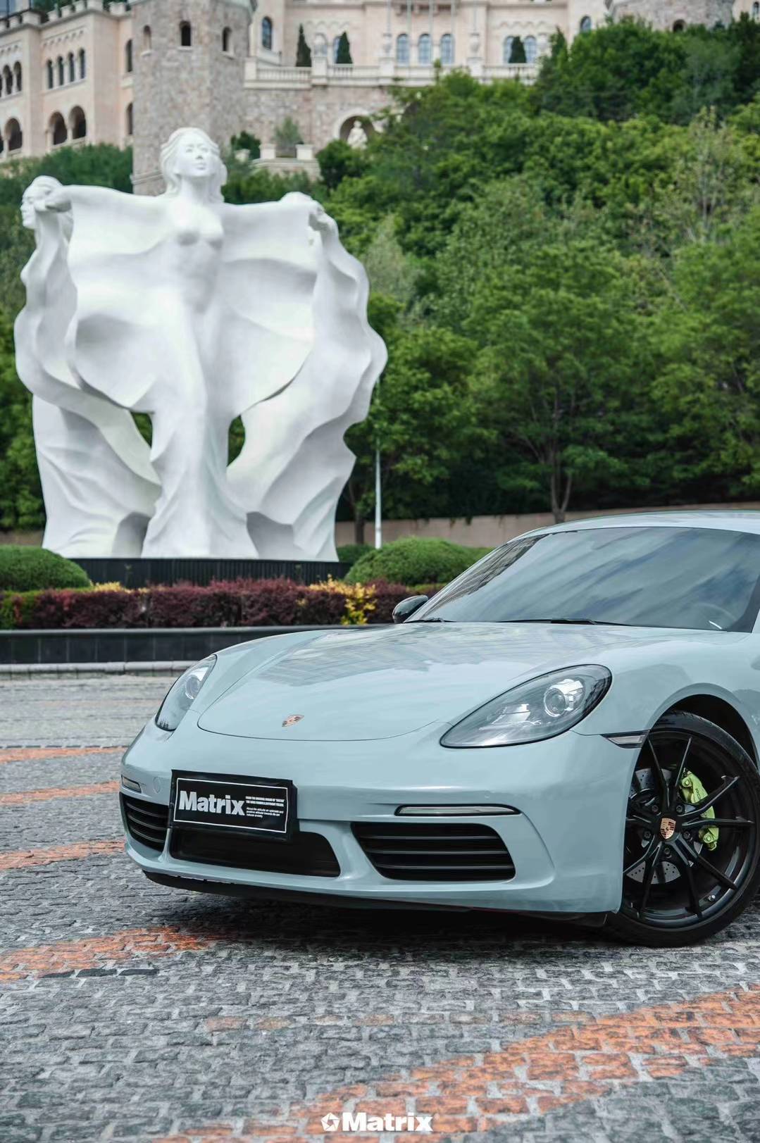 保时捷718-matrix矩阵改色膜暗影绿,看绿树成荫_-dakar_流水_宁静