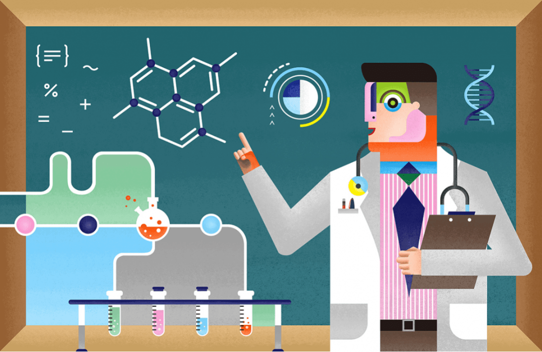 临床试验卡通图片