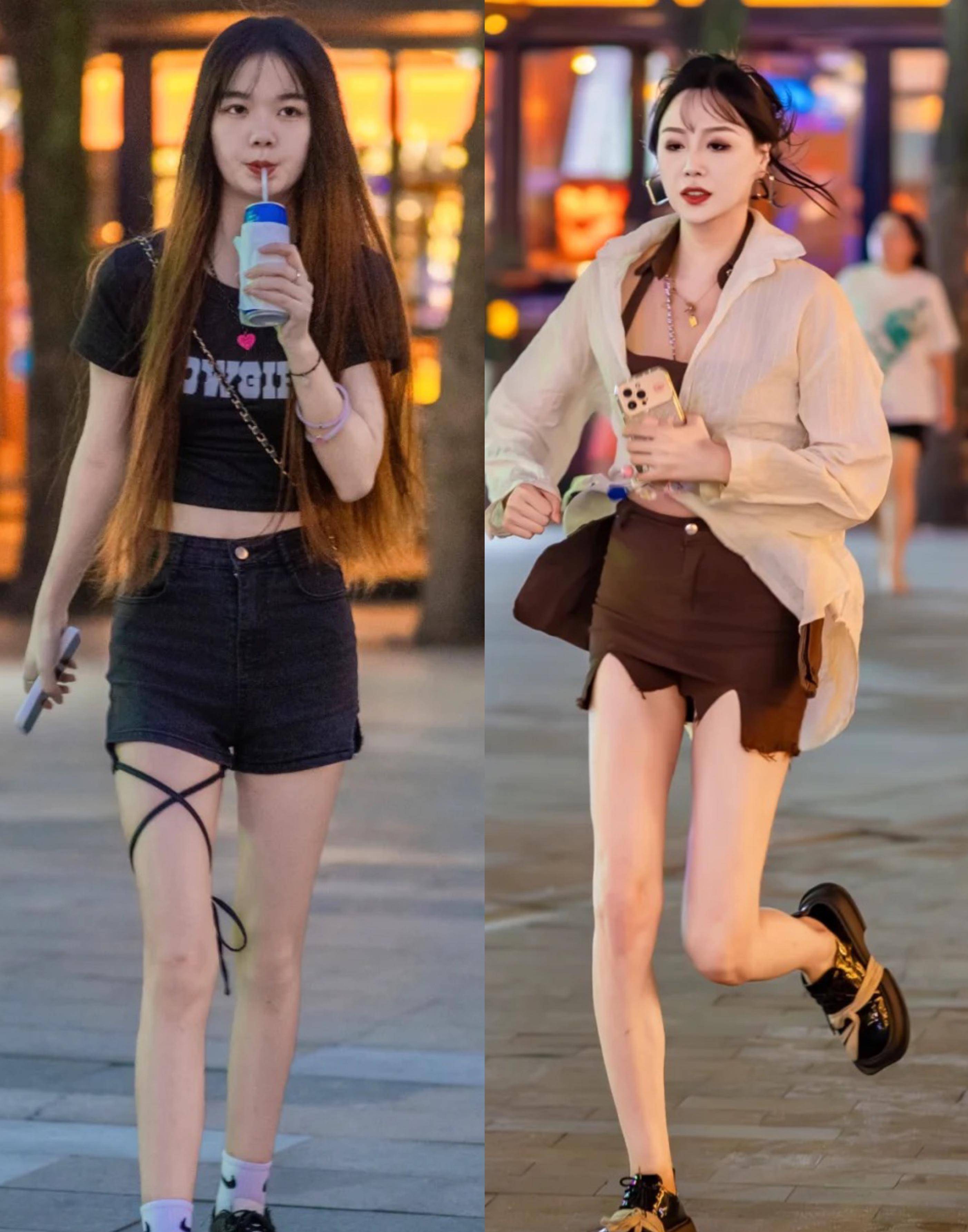 看看武汉的街拍照片就知道时髦女孩不穿高跟鞋,小白鞋和小皮鞋很时髦