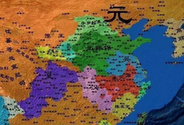 那么朱元璋在建立明朝之前,都有哪些割据政权存在.