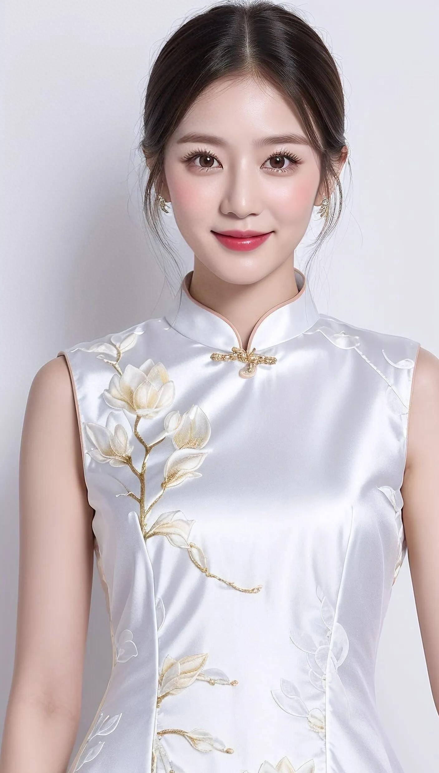 ai绘画‖旗袍系列之白洁丽影_ai_白色_光芒