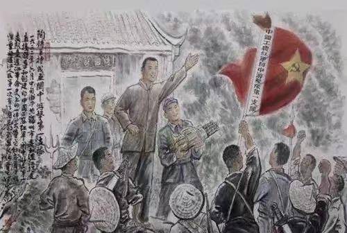 江西赣州信丰农民武装暴动_赤卫队_西门_会议