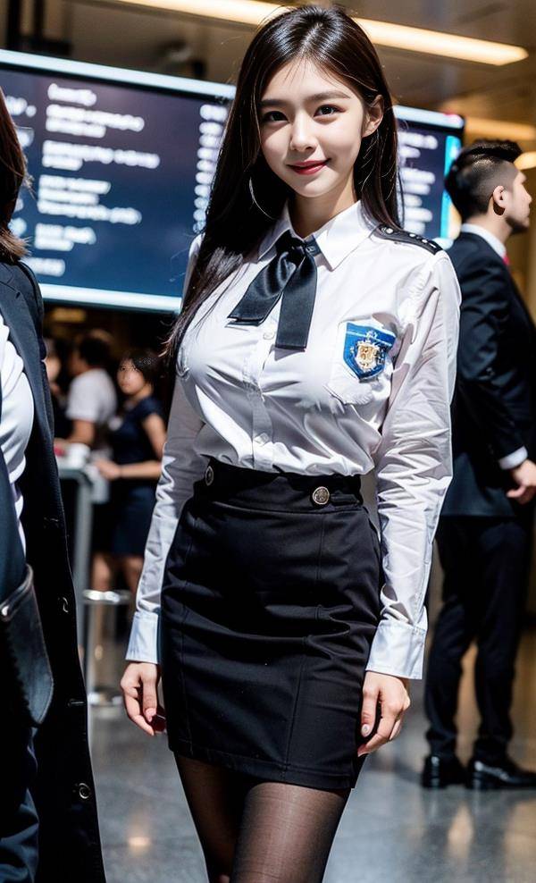 高清美女壁纸,完美身材大长腿空姐身穿制服,把美展现的淋漓尽致_工作