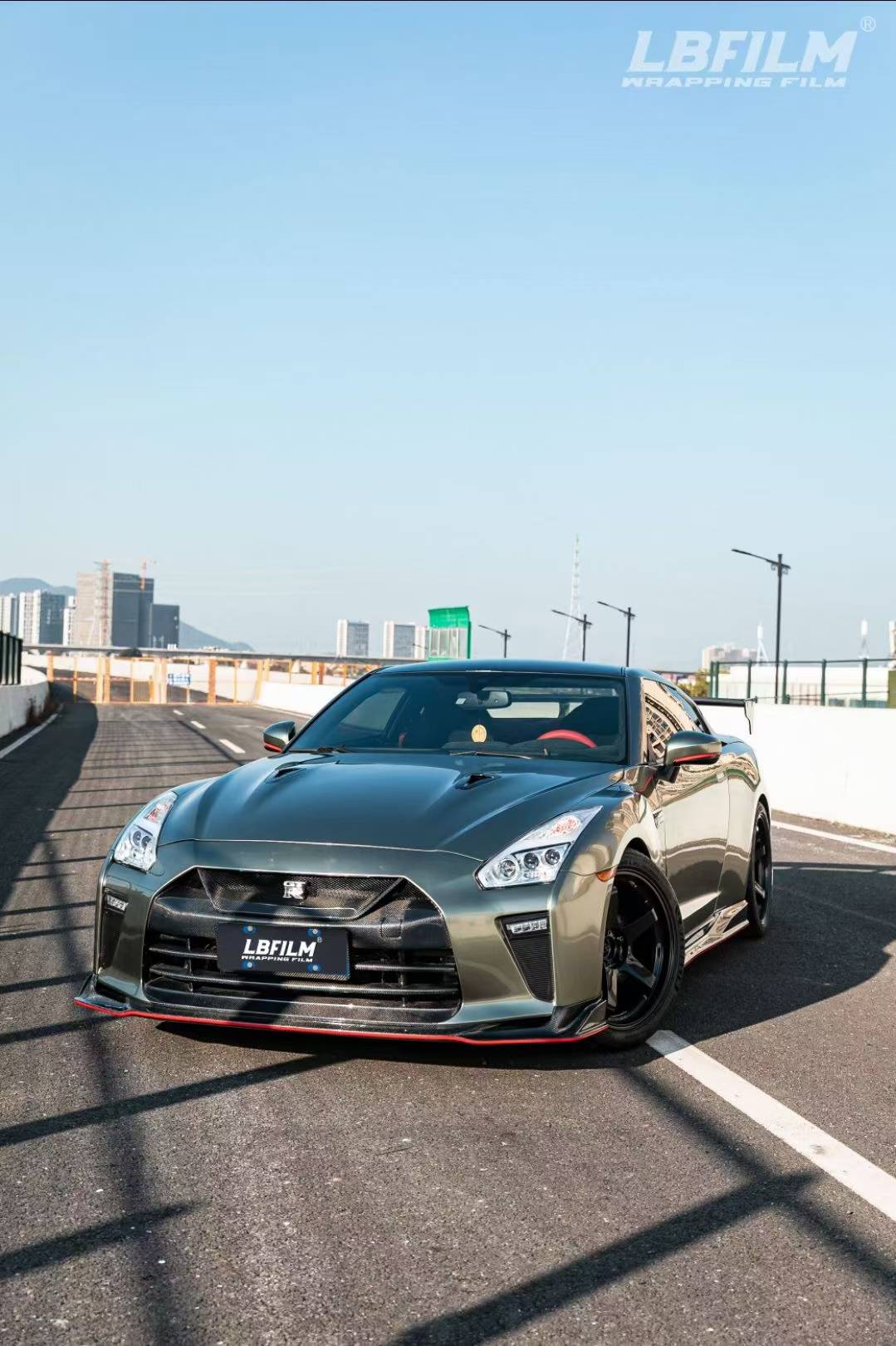 战神gtr-lb改色膜盘古绿,这是一抹清新亮眼又深邃复古的绿色_搜狐汽车