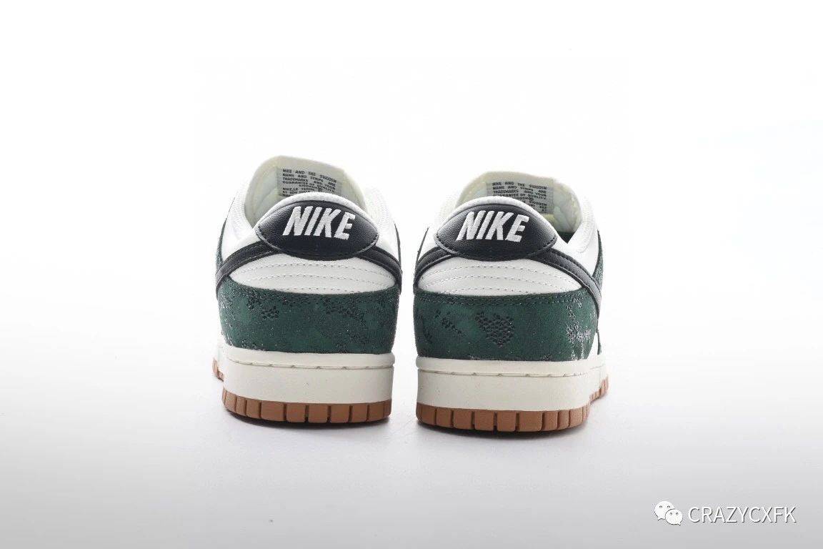 耐克nike dunk sb low green snake 白绿蛇纹低帮运动板鞋_白色_框架