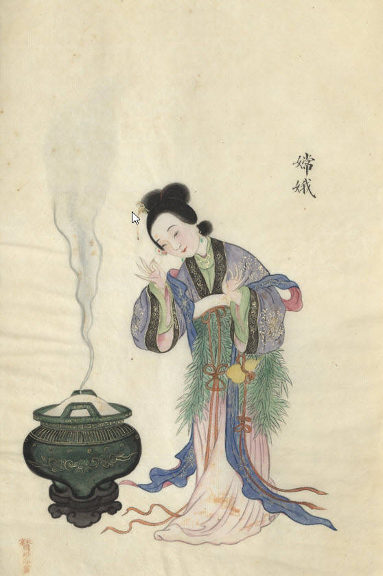 作者不詳 中国美人画 - メルカリ