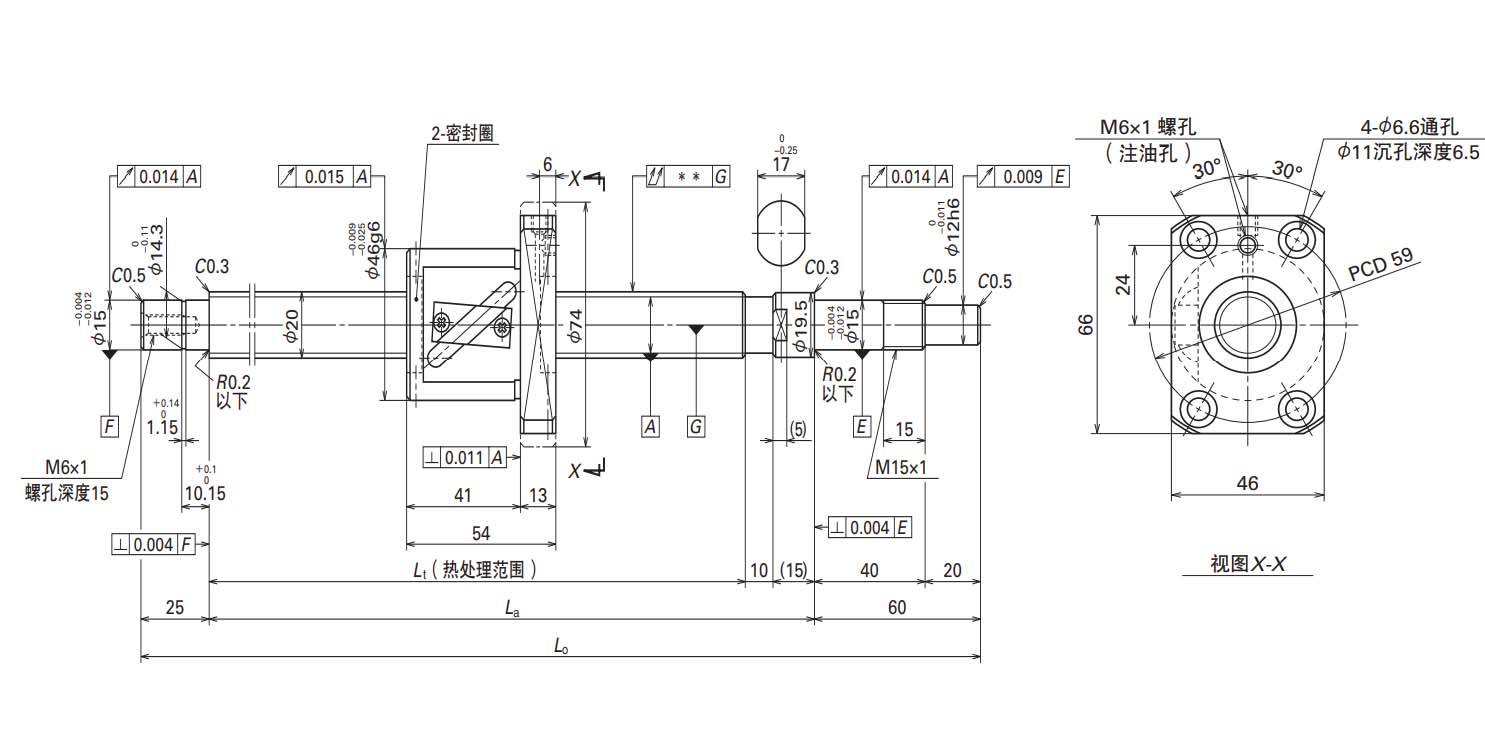 nsk 滚珠丝杠 小型fa系列 mafa