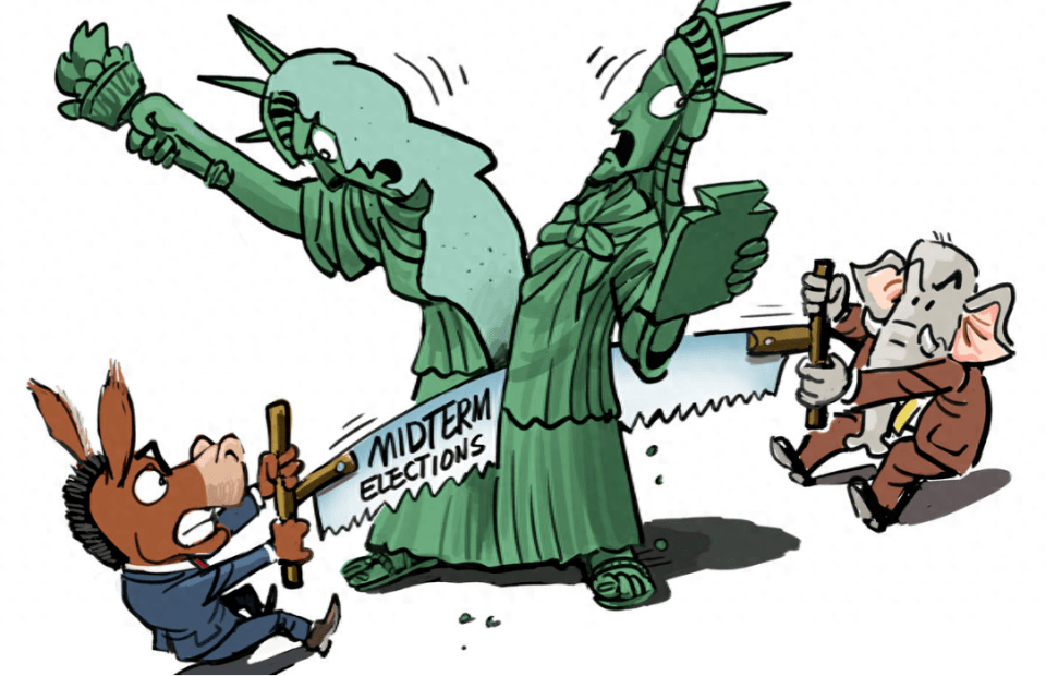 民主党和共和党出于不同的利益选择,在多个困扰美国社会的焦点问题上