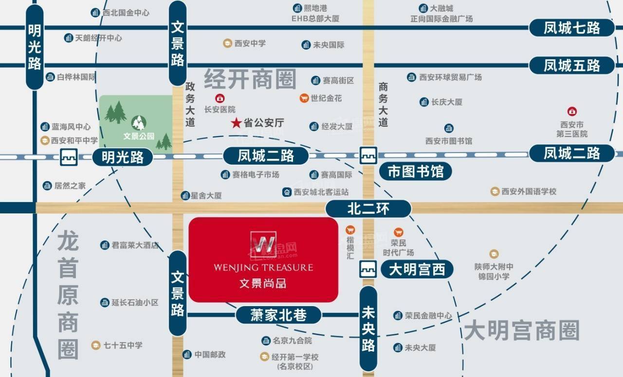 西安北二环-文景尚品-地理位置怎么样? 未来发展潜力大吗?