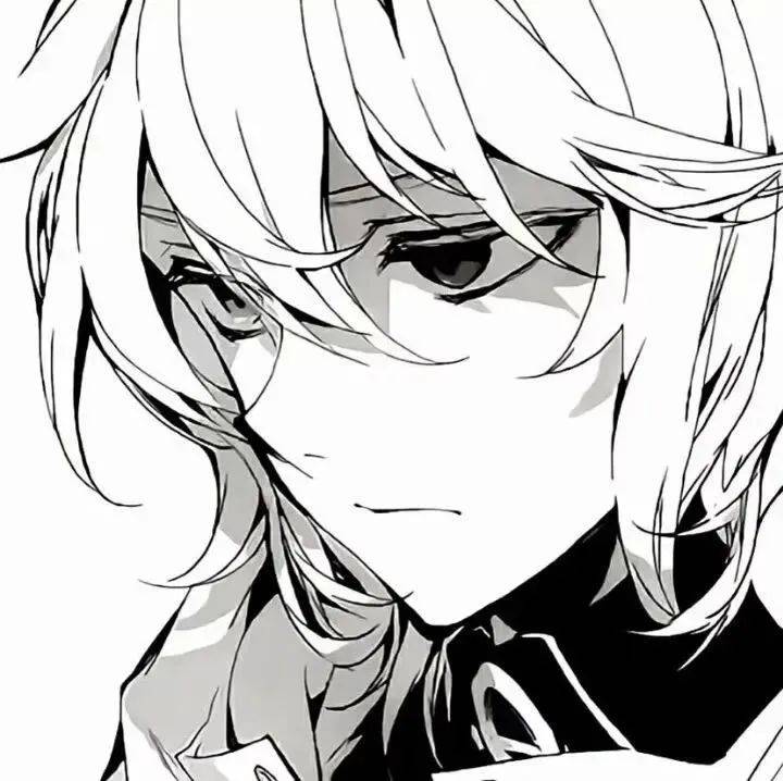 动漫头像 | 黑白系帅气动漫男头