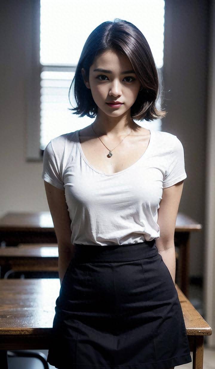 极其精准的校园短发美女穿短裙_运动_旅游_生活