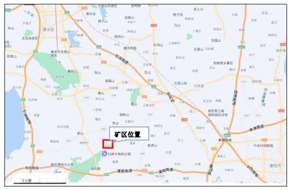矿区交通位置示意图