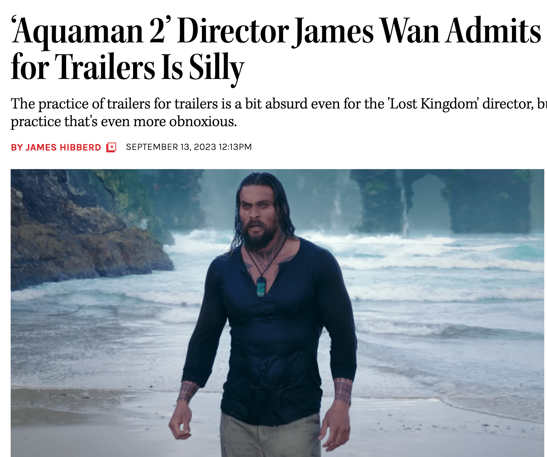 诺里斯承认《海王》需要"啃老",威尔森进入dc影业有些"屈才"_电影