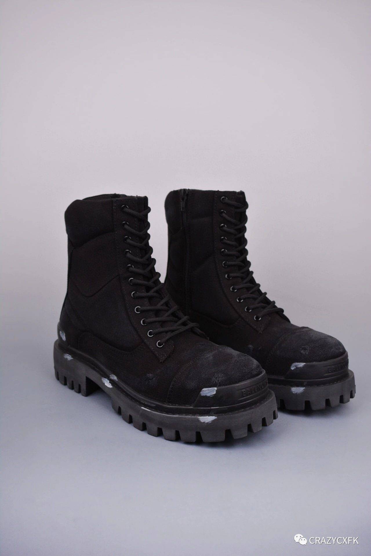 巴黎世家 balenciaga strike 厚底马丁军靴