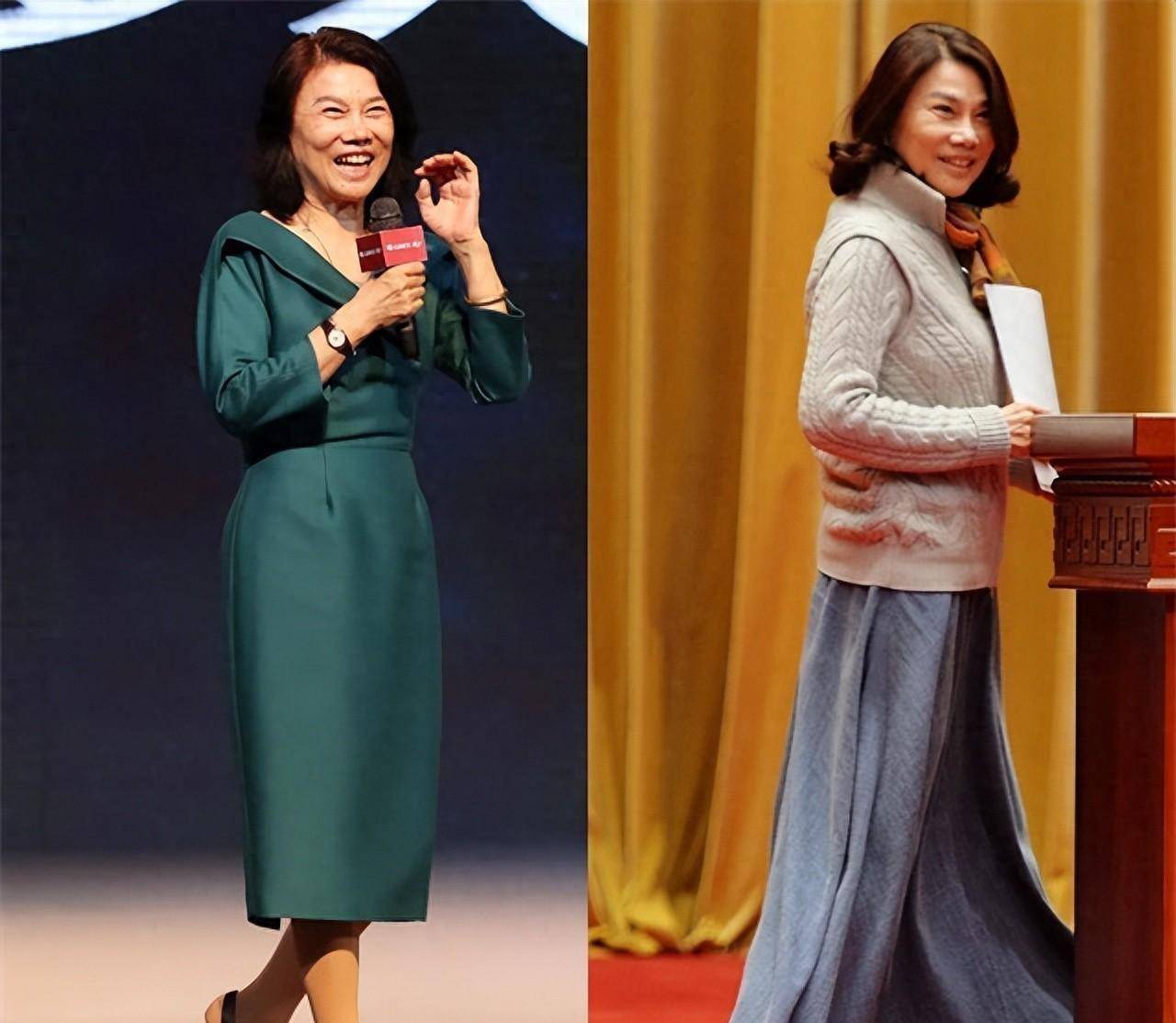 看完董明珠的裙子才知道:裙子没及膝盖,出门也不穿金色,好漂亮又优雅