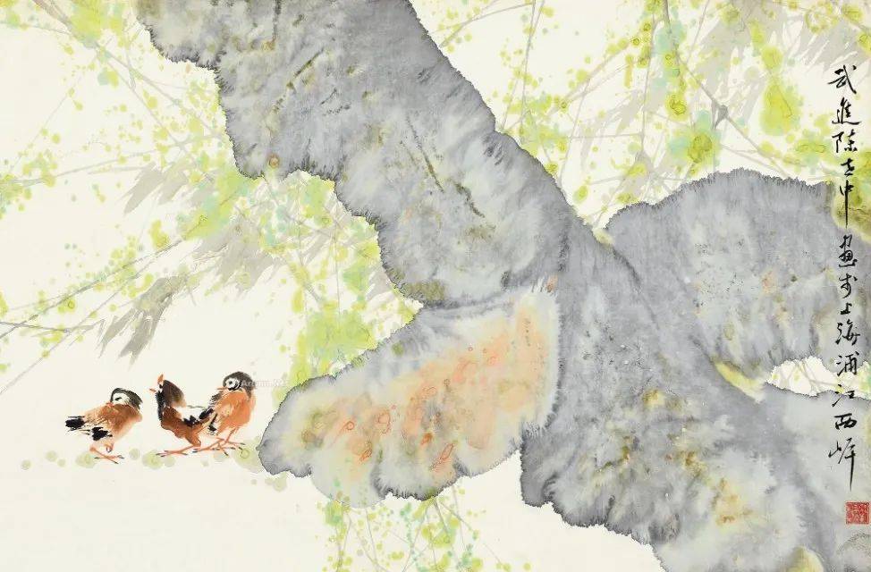 海派名家笔下的花鸟,浅深交集,掩映藏露,清纯而酣畅!