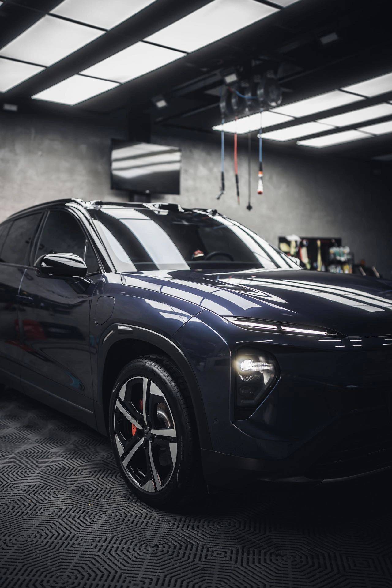 蔚来es5-matrix矩阵改色膜南极星蓝,迷人气息缓缓散发_搜狐汽车_搜狐