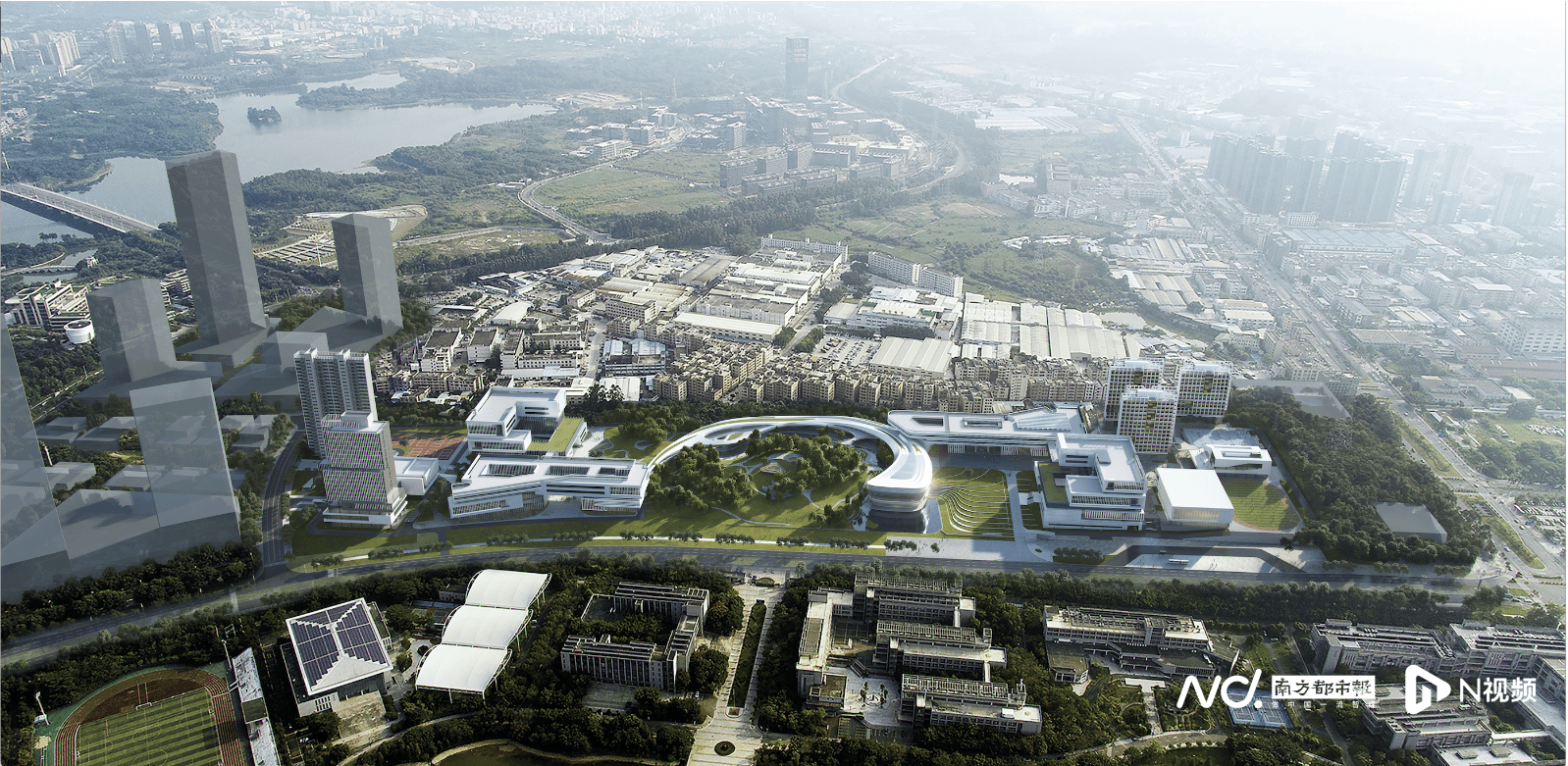喜迎新进展,大湾区大学(松山湖校区)项目全面封顶!_施工_标段_建设
