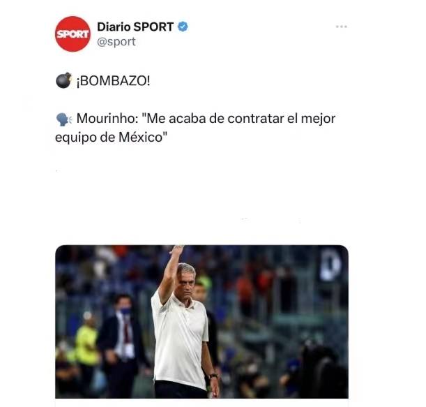 罗马战绩不佳，狂人要跑路？西媒：穆里尼奥自宣签约墨西哥球队！