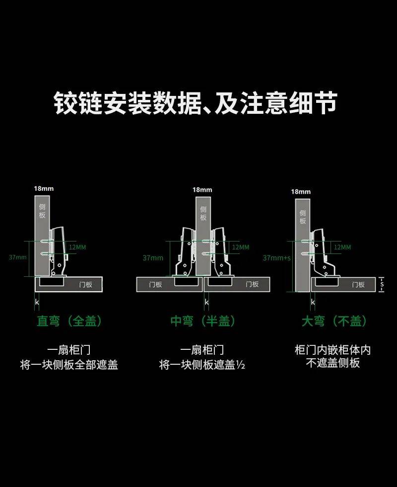 雪宝五金:免拉手柜门m29反弹铰链搭配7号锁扣式反弹器_门板_碰撞_缓冲