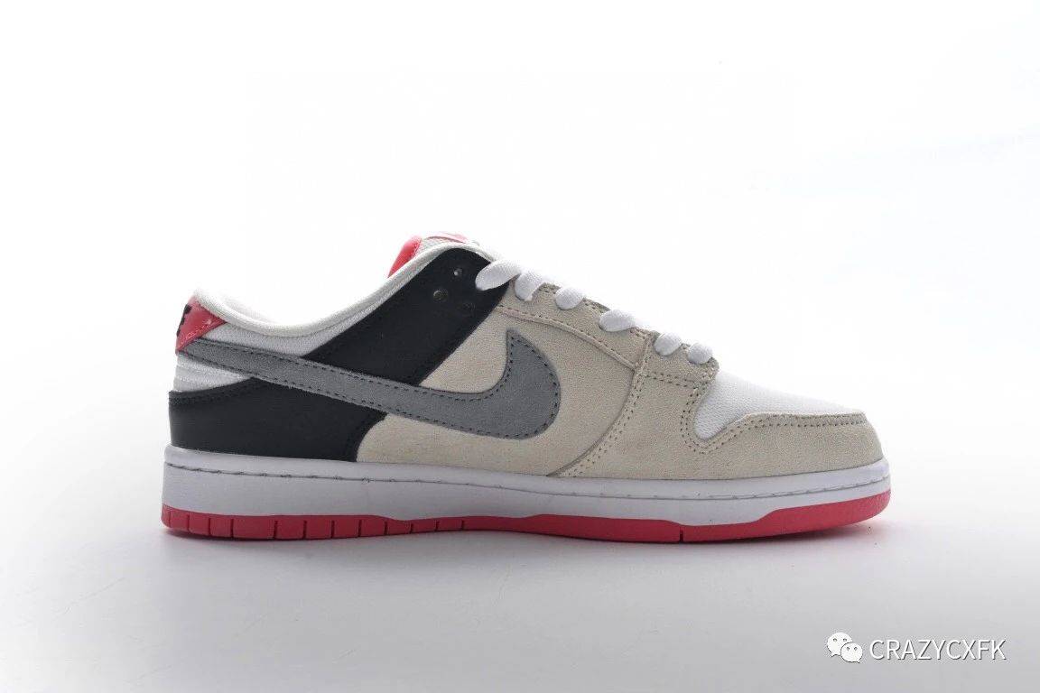耐克nike dunk sb low pro iso 红外线低帮板鞋_灰色_鞋帮_swoosh