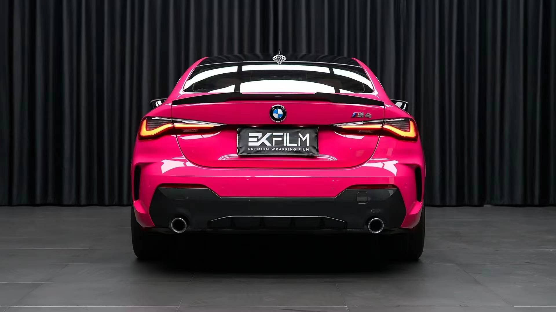 宝马4系ek改色膜甜菜根紫,惊艳又不失高级感_粉色_紫红色_色彩