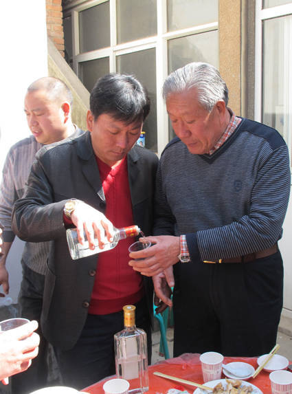 沟的一个农家小院,为自己的恩师----陈氏太极拳名家陈伯祥先生庆祝68