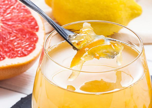 学黄晓明做蜂蜜柠檬柚子茶,简单4步就好!_西柚_容器_食材