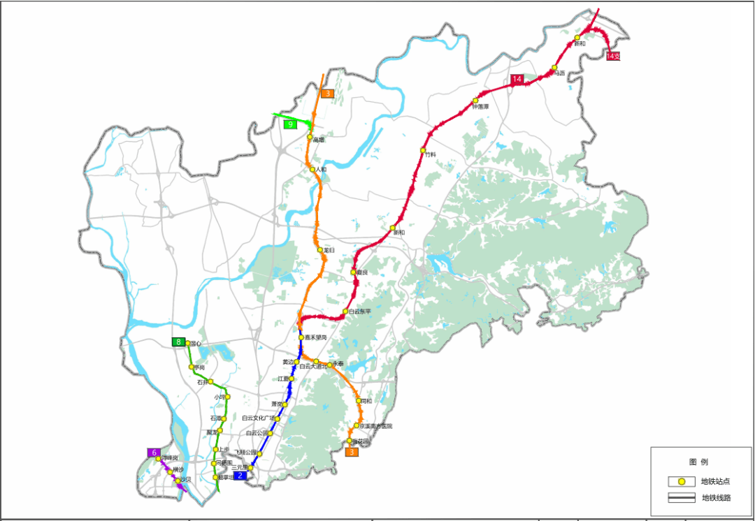 四通八达的城市轨道交通网络从规划逐步变成现实,白云区还在建设包括
