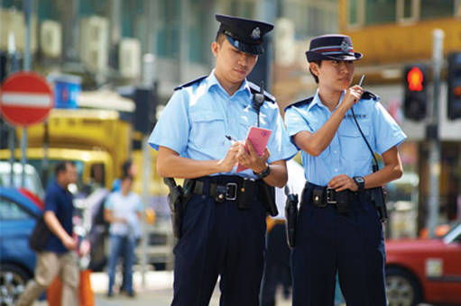 香港警察辅警制服图片