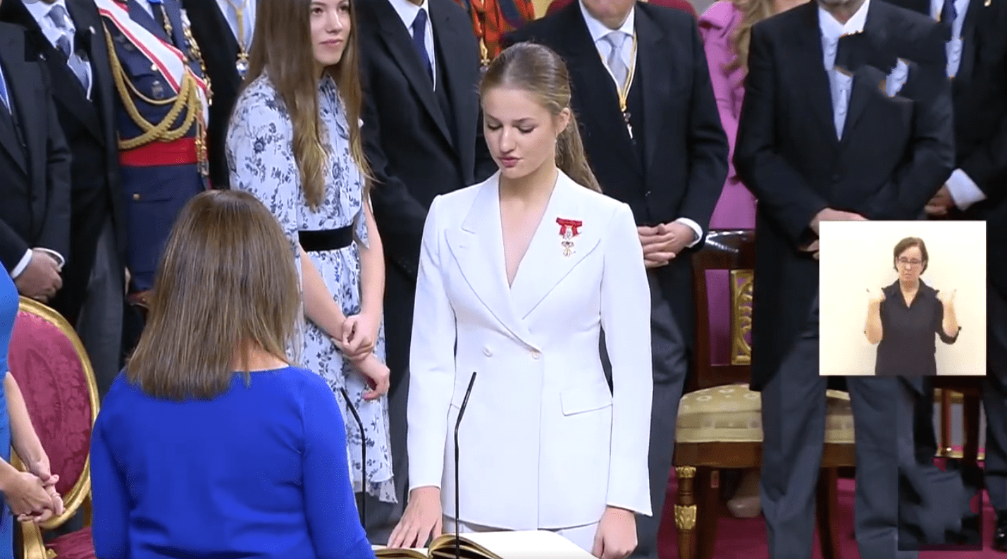 莱昂诺尔公主成年宪法宣誓!