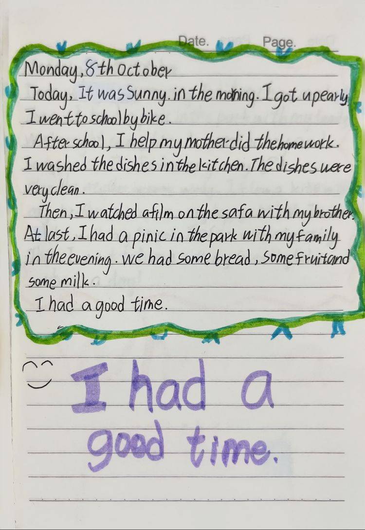 英语的日记(英语的日记格式)  第2张