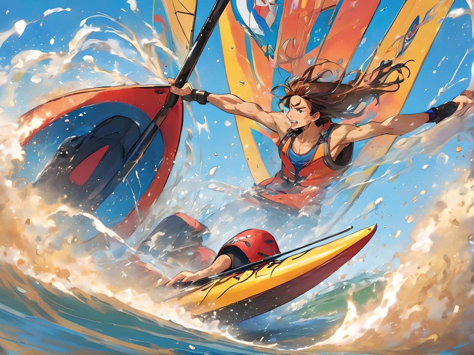 《尾崎八项:ai绘画的艺术之旅》上_大自然_力量_画布